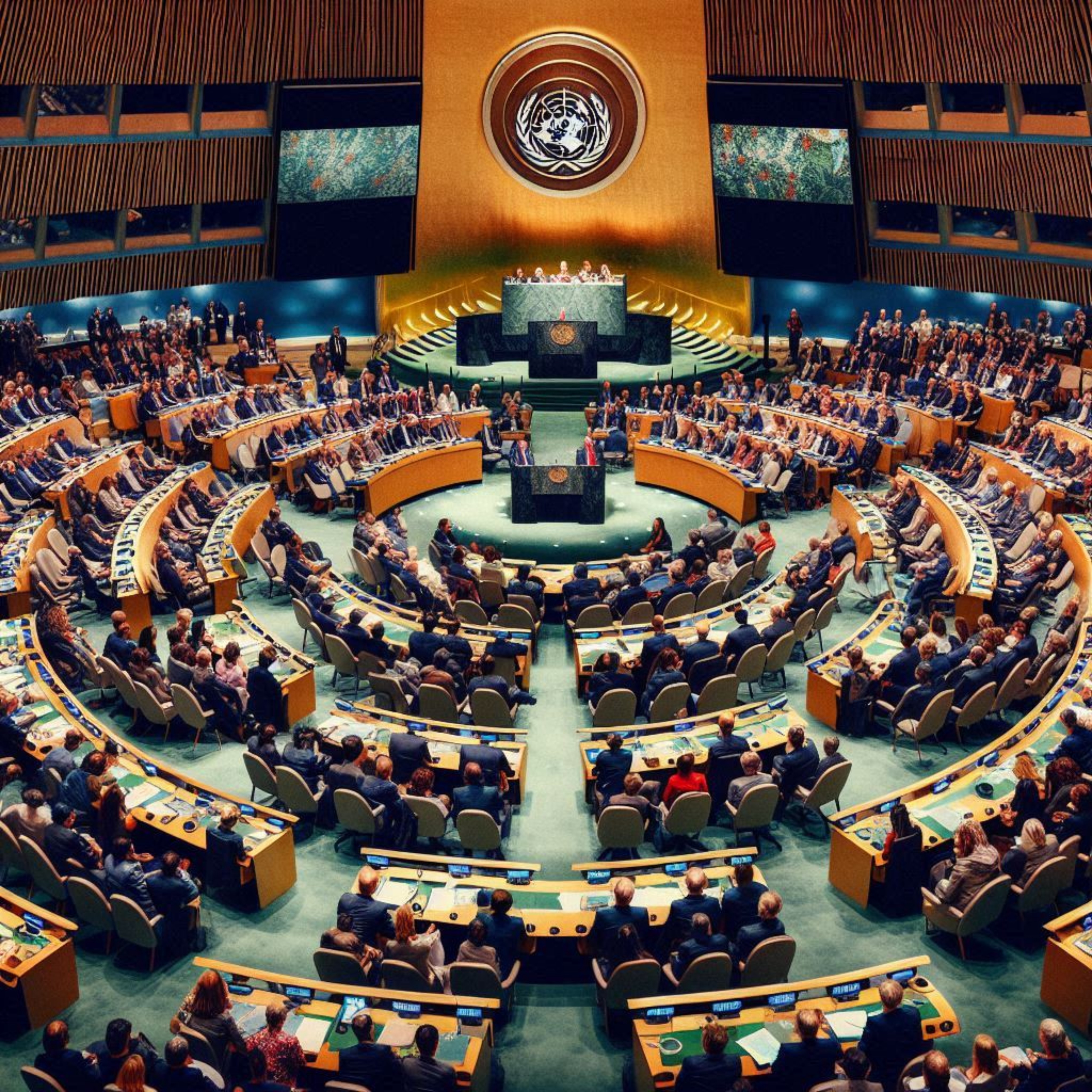 large-room-with-large-round-table-with-words-state-america-top